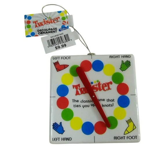 Hasbro Twister 3 Inch Decoupage Christmas Ornament - Picture 1 of 2